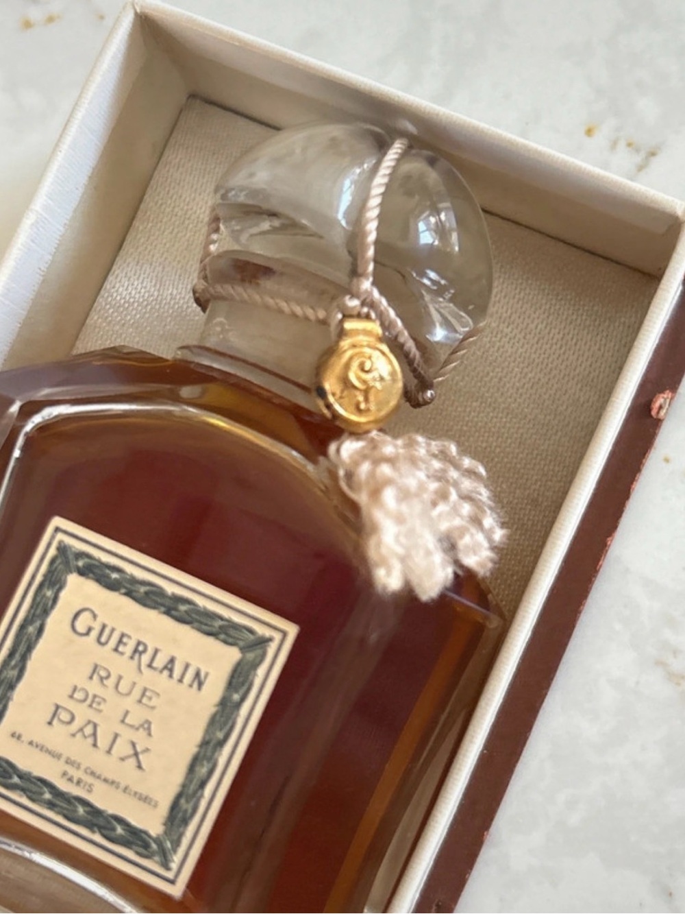 Updated! Sealed Vintage Guerlain Rue De La Paix, Flacon Baccarat 56, 7A, 40mL